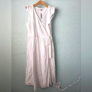 Loft coastal bohemian wrap dress new with tags size large